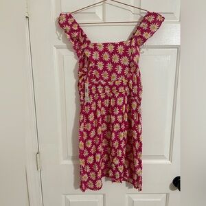 Planet Gold Pink Floral Mini Dress